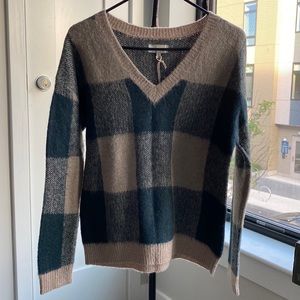 Lucky Brand Buffalo Plaid Pullover Sweater